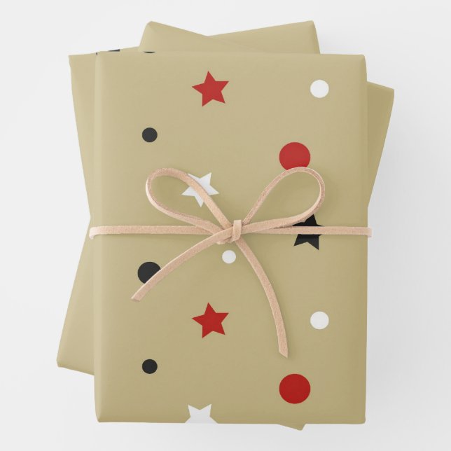 Sterne Geschenkpapier Set (Beispiel)