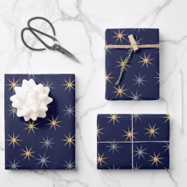 Sterne Geschenkpapier Set