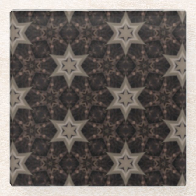 Sterne Glasuntersetzer (Vorderseite)