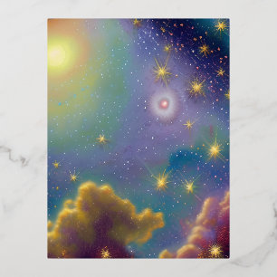 Sterne Graphic Folien Feiertagspostkarte