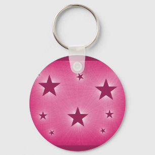 Sterne im Night Sky Schlüsselanhänger, Magenta Schlüsselanhänger