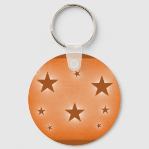 Sterne im Night Sky Schlüsselanhänger, Orange Schlüsselanhänger