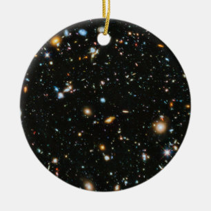 Sterne im Raum - Hubble ultra tiefes Feld Keramik Ornament