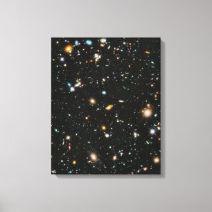 Sterne im Weltraum - Hubble Ultra Deep Field Leinwanddruck