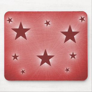 Sterne in der Night Sky Mousepad, dunkelrot Mousepad
