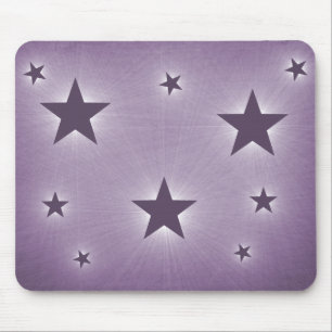 Sterne in der Night Sky Mousepad, Lila Mousepad