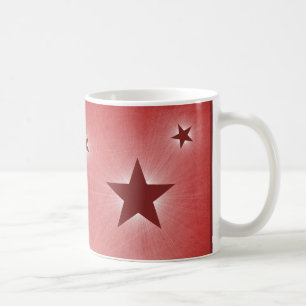Sterne in der Night Sky Tasse, Dunkelrot Kaffeetasse