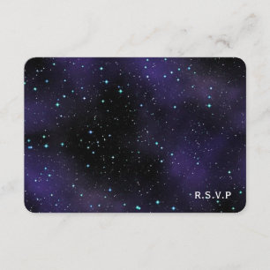 Sterne in der Night Sky UAWG Wedding Response Card RSVP Karte