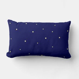Sterne in Mitternacht blauer Himmel fantasievoll Lendenkissen