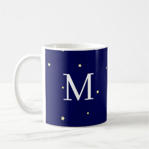 Sterne in Mitternacht blauer Himmel fantasievoll M Kaffeetasse