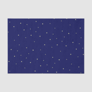 Sterne in Mitternacht blauer Himmel fantasievoll Seidenpapier