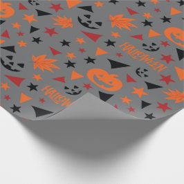 Sterne, Kürbis Nahtloses Halloween Wrapping Paper Geschenkpapier