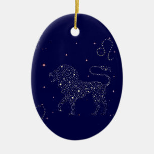 Sterne Leo Keramik Ornament