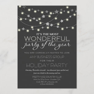 Sterne + Lichter Corporate Holiday Party Einladung