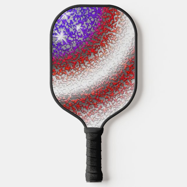 Sterne-n-Streifen Pickleball Schläger (Vorderseite)