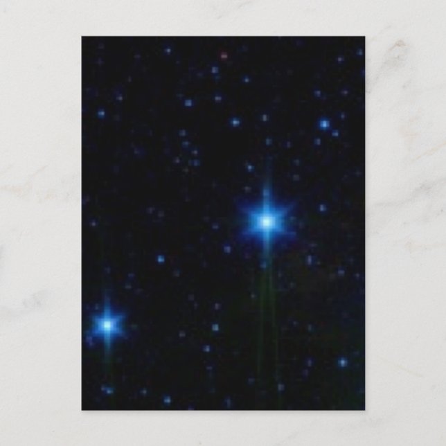 Sterne Postkarte (Vorderseite)