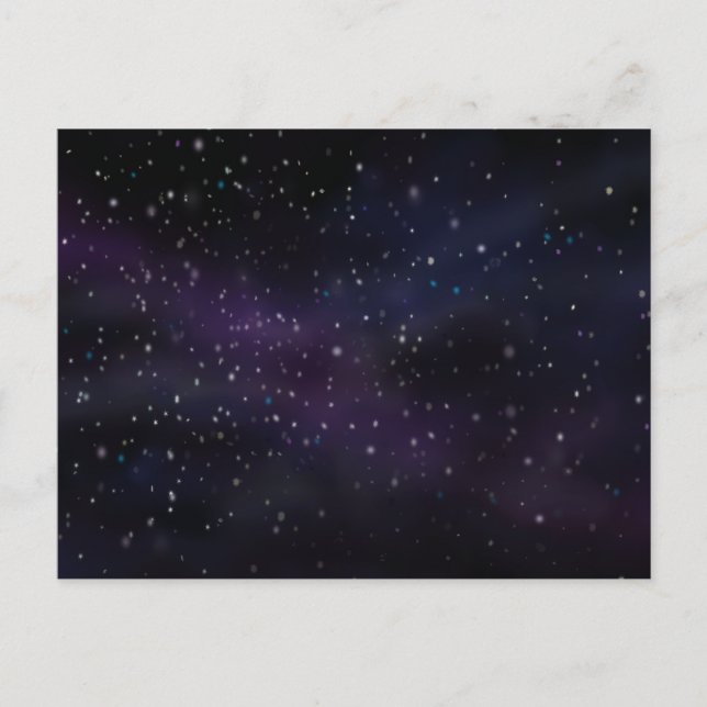 Sterne Postkarte (Vorderseite)