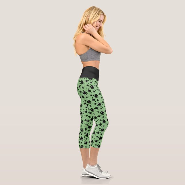 Sterne + Punkte Capri Leggings (Rechts)