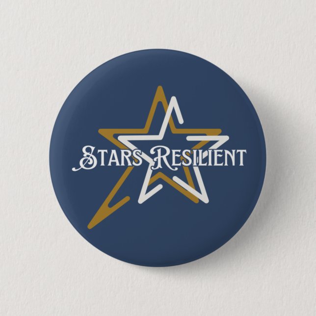 Sterne Resilient - Knöpfe Button (Vorderseite)