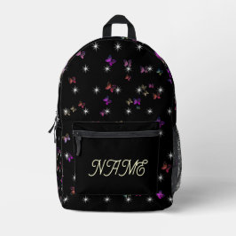 Sterne Schmetterling Bedruckter Rucksack
