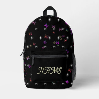 Sterne Schmetterling Bedruckter Rucksack