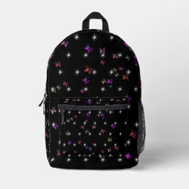 Sterne Schmetterling Bedruckter Rucksack