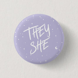 Sterne Sie pronouns in Lilac Button