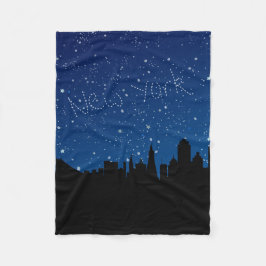 Sterne, Skyline, New York Fleecedecke