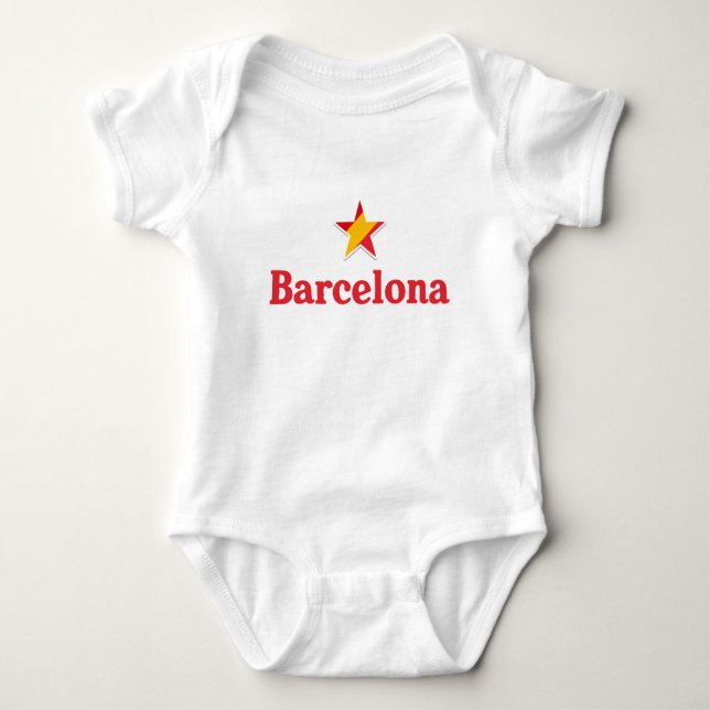Sterne Spaniens – Barcelona Baby Strampler (Vorderseite)
