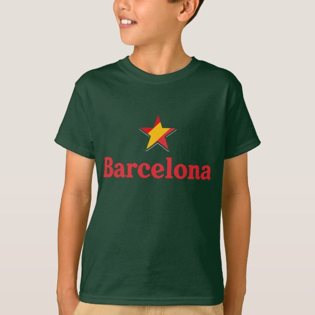 Sterne Spaniens – Barcelona T-Shirt (Vorderseite)