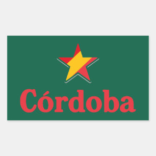 Sterne Spaniens – Cordoba Rechteckiger Aufkleber