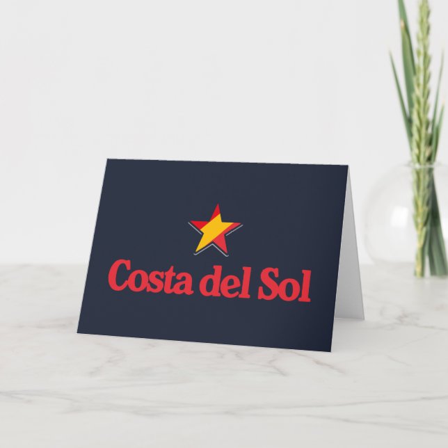 Sterne Spaniens – Costa del Sol Karte (Vorderseite)