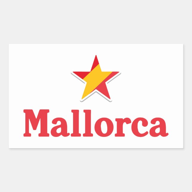 Sterne Spaniens – Mallorca Rechteckiger Aufkleber (Vorderseite)