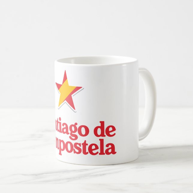 Sterne Spaniens – Santiago de Compostela Kaffeetasse (VorderseiteRechts)