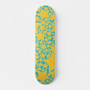 Sterne, Sterne, Türkisch-gelbe Sterne Skateboard