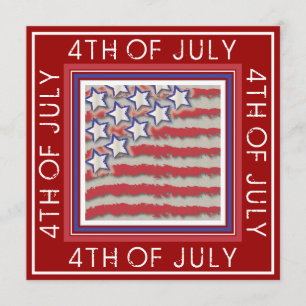 Sterne & Streifen 4. Juli Party Einladung