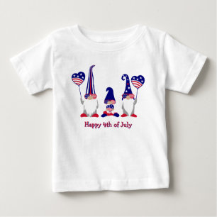 Sterne, Streifen & Gnome Freude Baby T-shirt