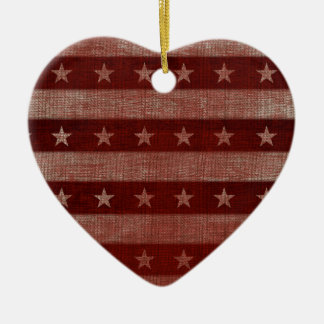 Sterne & Streifen Herz Keramik-Weihnachtsschmuck Keramikornament