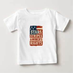 Sterne, Streifen und Frauenrechte - abgenutzte Fla Baby T-shirt
