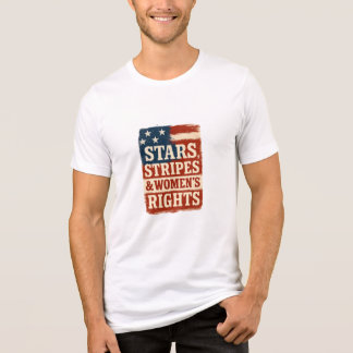 Sterne, Streifen und Frauenrechte - abgenutzte Fla Tri-Blend Shirt