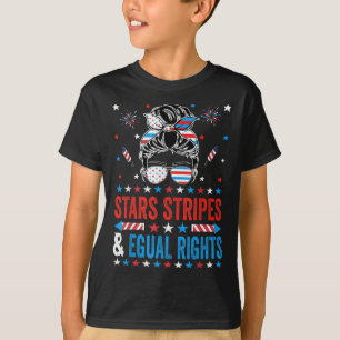 Sterne Streifen Und Gleiche Rechte 4. Juli Frauen  T-Shirt