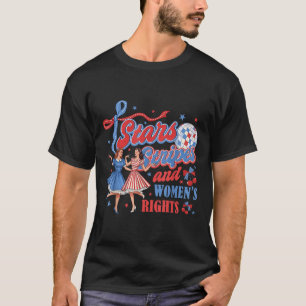 Sterne Streifen Und Gleiche Rechte 4. Juli Frauen  T-Shirt