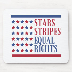 Sterne Streifen und gleiche Rechte Mousepad