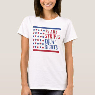 Sterne Streifen und gleiche Rechte T-Shirt