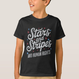 Sterne Streifen Und Menschenrechte 4. Juli Gleich T-Shirt