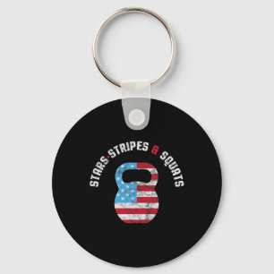 Sterne Streifen Und Squad Workout Gym Usa Flagge 4 Schlüsselanhänger