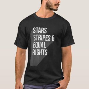 Sterne Streifen Zitat gleiche Rechte Coole Sterne T-Shirt
