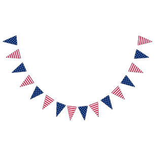 Sterne Stripes am 4. Juli Wimpelkette