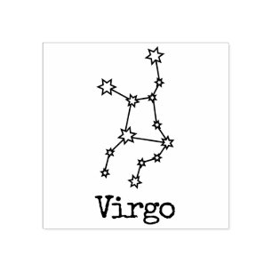 Sterne Tierkreiszeichen Himmel Horoskop Jungfrau Gummistempel