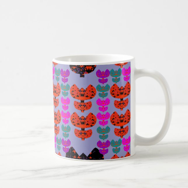 Sterne Tulpen Kaffeetasse (Rechts)
